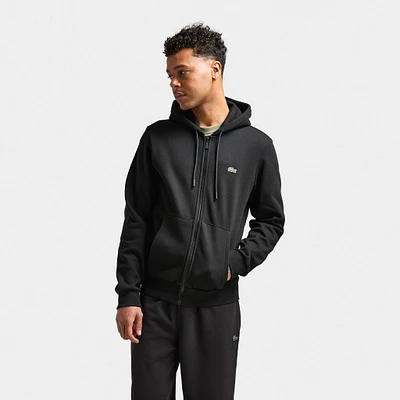 Lacoste Long Sleeve Full-Zip Sweatshirt / Black