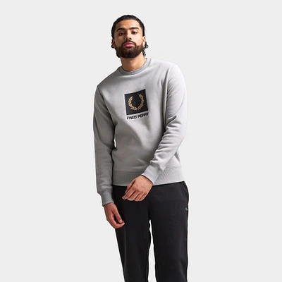 Fred Perry Stacked Branded Sweatshirt / Limestone