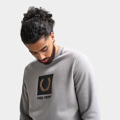 Fred Perry Stacked Branded Sweatshirt / Limestone