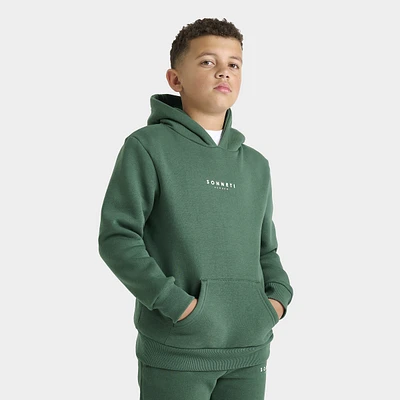 Sonneti Juniors' London Fleece Pullover Hoodie / Dark Green