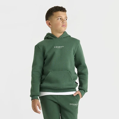 Sonneti Juniors' London Fleece Pullover Hoodie / Dark Green