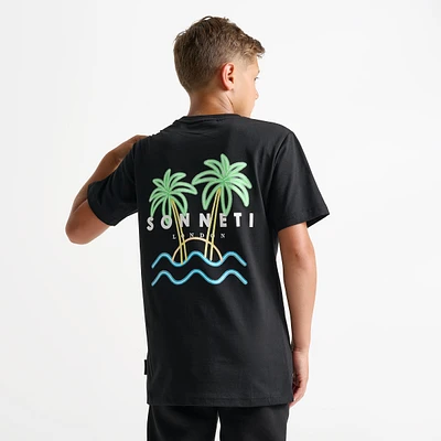 Sonneti Junior Boys' Neon Wave T-Shirt / Black