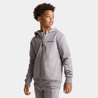 Sonneti Junior Boys' London Full Zip Hoodie / Titanium