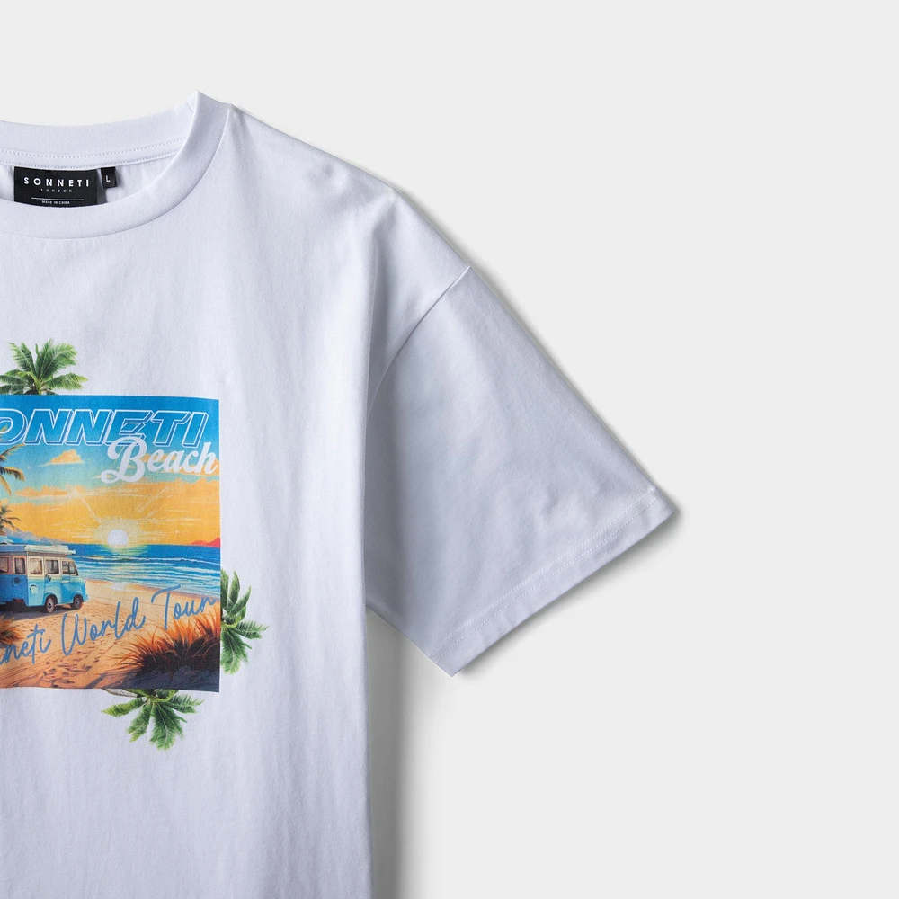 Sonneti Junior Boys' Sunrise Tee / White