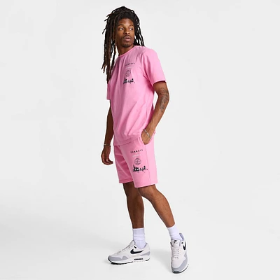 Sonneti Stack Logo Shorts / Sachet Pink