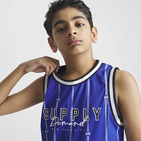 Supply & Demand Junior Boys' Chain Pin Basketball Jersey / Blue