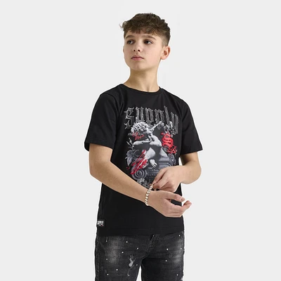 Supply & Demand Junior Boys' Feller Tee Black / Chinese Red