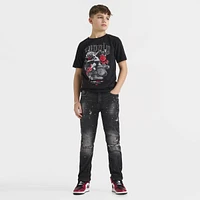 Supply & Demand Junior Boys' Feller Tee Black / Chinese Red