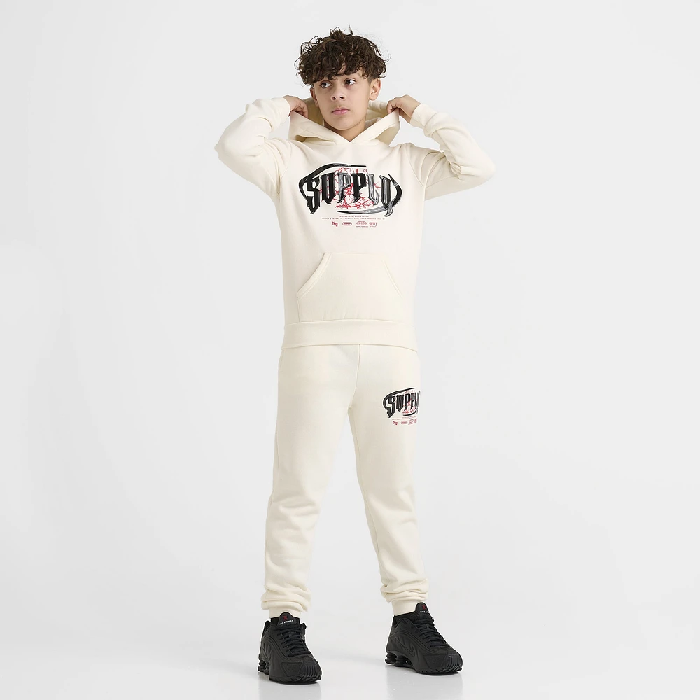 Supply & Demand Junior Boys' Chrome Hoodie Tofu / Chinese Red