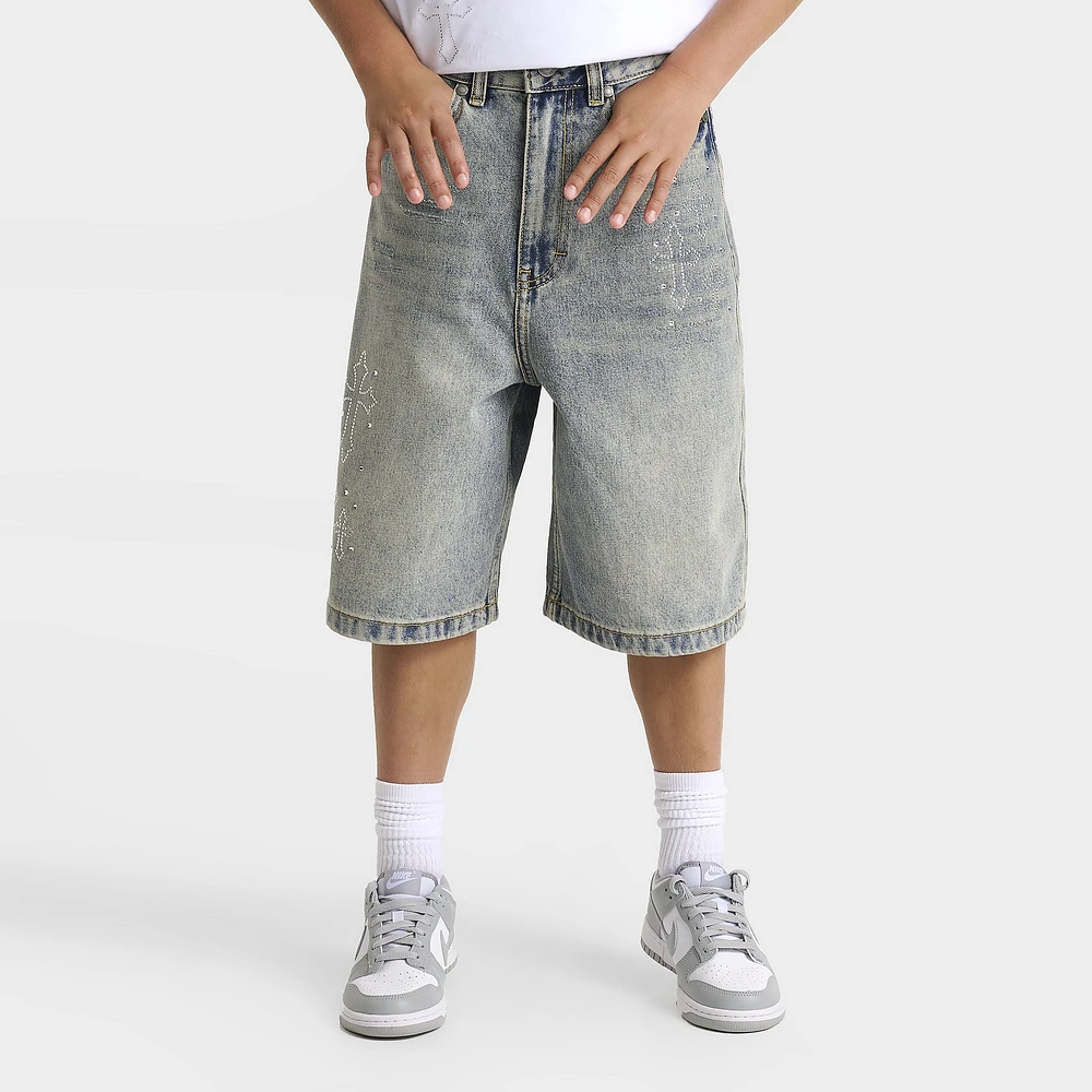 Supply & Demand Junior Boys' Tember Denim Shorts / Light Wash