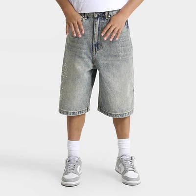 Supply & Demand Junior Boys' Tember Denim Shorts / Light Wash