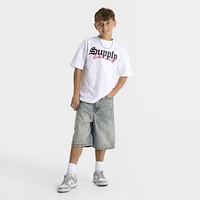 Supply & Demand Junior Boys' Tember Denim Shorts / Light Wash