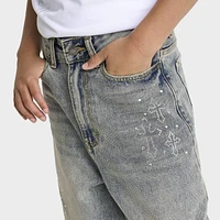 Supply & Demand Junior Boys' Tember Denim Shorts / Light Wash