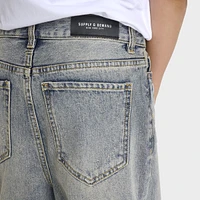 Supply & Demand Junior Boys' Tember Denim Shorts / Light Wash