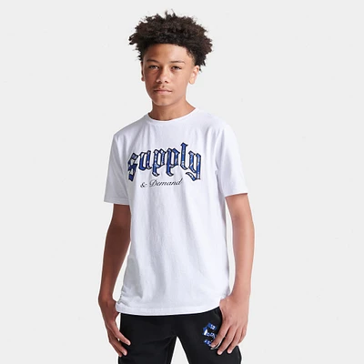 Supply & Demand Junior Boys' Paris Gothic T-shirt / White