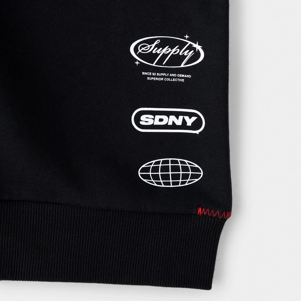 Supply & Demand Junior Boys' Buck Crewneck / Black