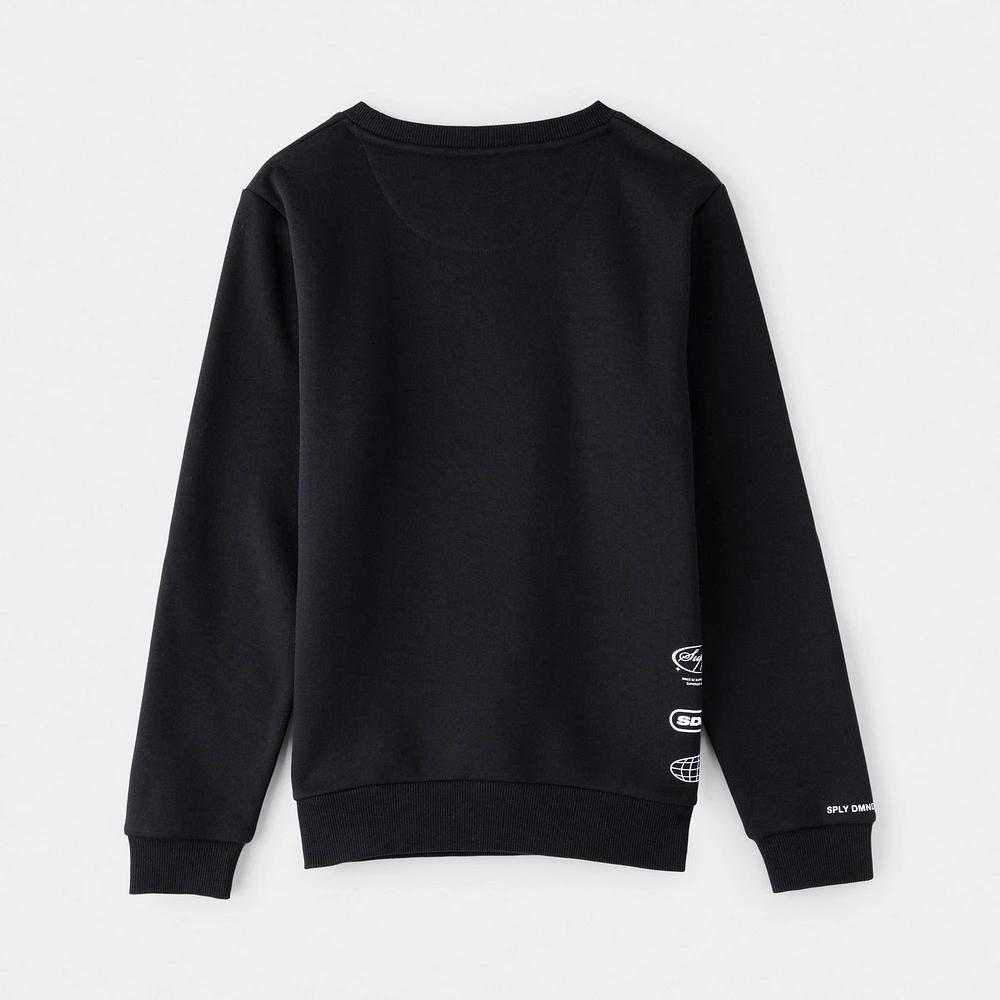 Supply & Demand Junior Boys' Buck Crewneck / Black