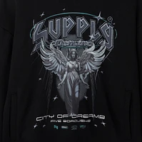 Supply & Demand Junior Boys' Praise Hoodie Black / Sky Blue