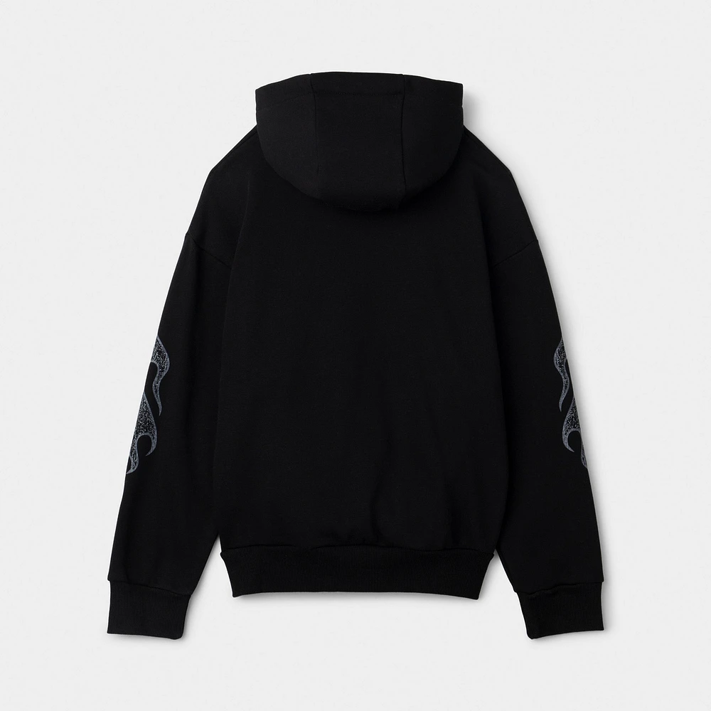 Supply & Demand Women's Praise Hoodie Black / Sky Blue