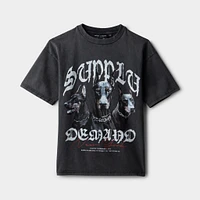 Supply & Demand Junior Boys' Brooker Tee / Washed Black
