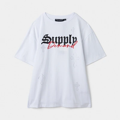 Supply & Demand Junior Boys' Crosser Tee / Optic White