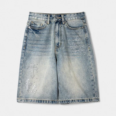 Supply & Demand Junior Boys' Tember Denim Shorts / Light Wash