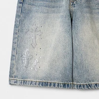 Supply & Demand Junior Boys' Tember Denim Shorts / Light Wash