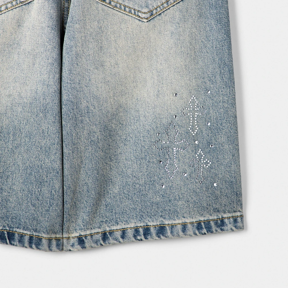 Supply & Demand Junior Boys' Tember Denim Shorts / Light Wash