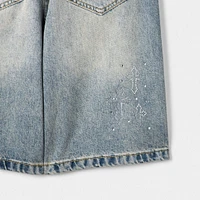 Supply & Demand Junior Boys' Tember Denim Shorts / Light Wash