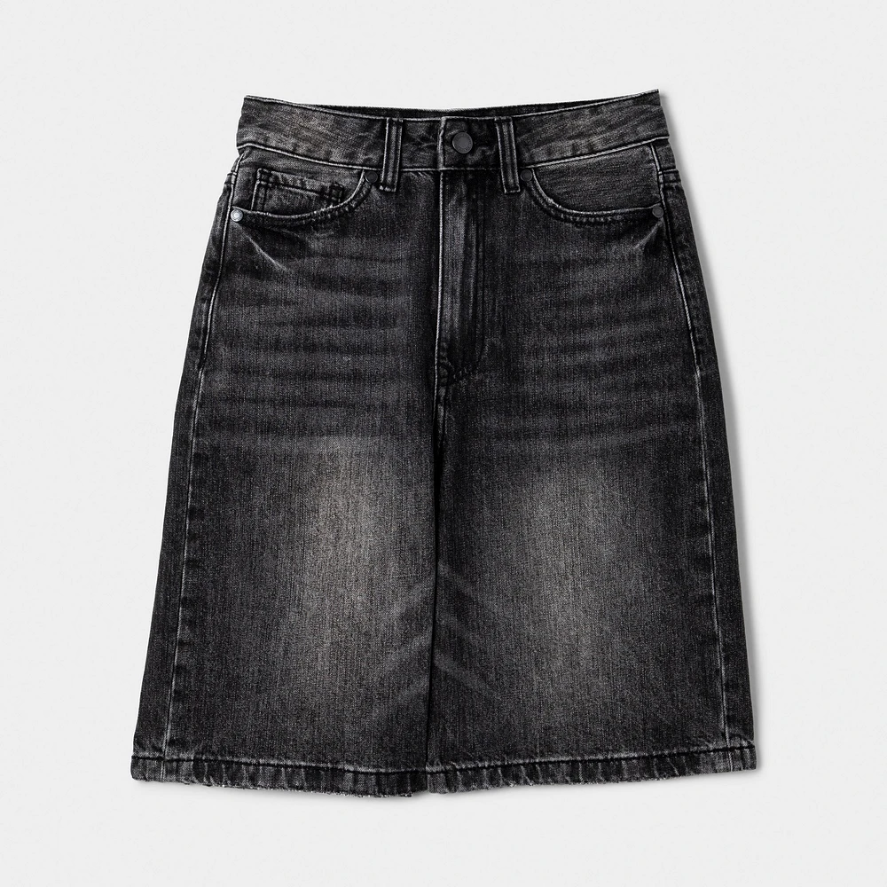 Supply & Demand Junior Boys' Timber Shorts / Washed Black Denim