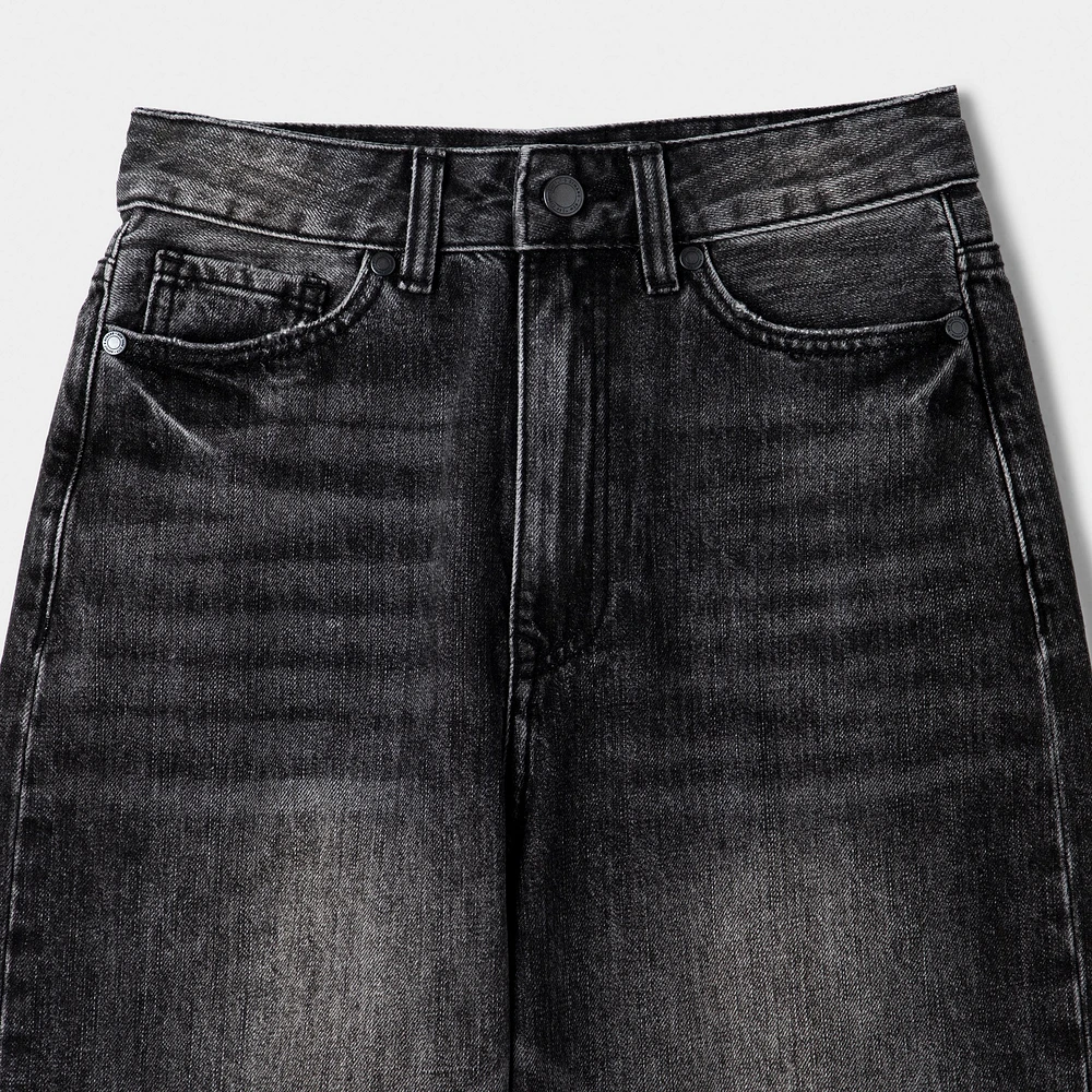 Supply & Demand Junior Boys' Timber Shorts / Washed Black Denim