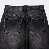 Supply & Demand Junior Boys' Timber Shorts / Washed Black Denim