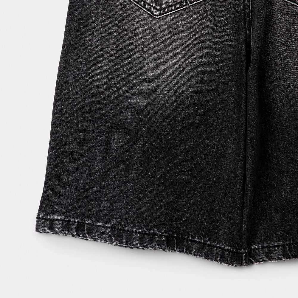 Supply & Demand Junior Boys' Timber Shorts / Washed Black Denim