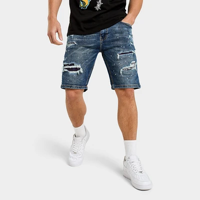 Supply & Demand Scoot Denim Shorts / Mid Blue Wash