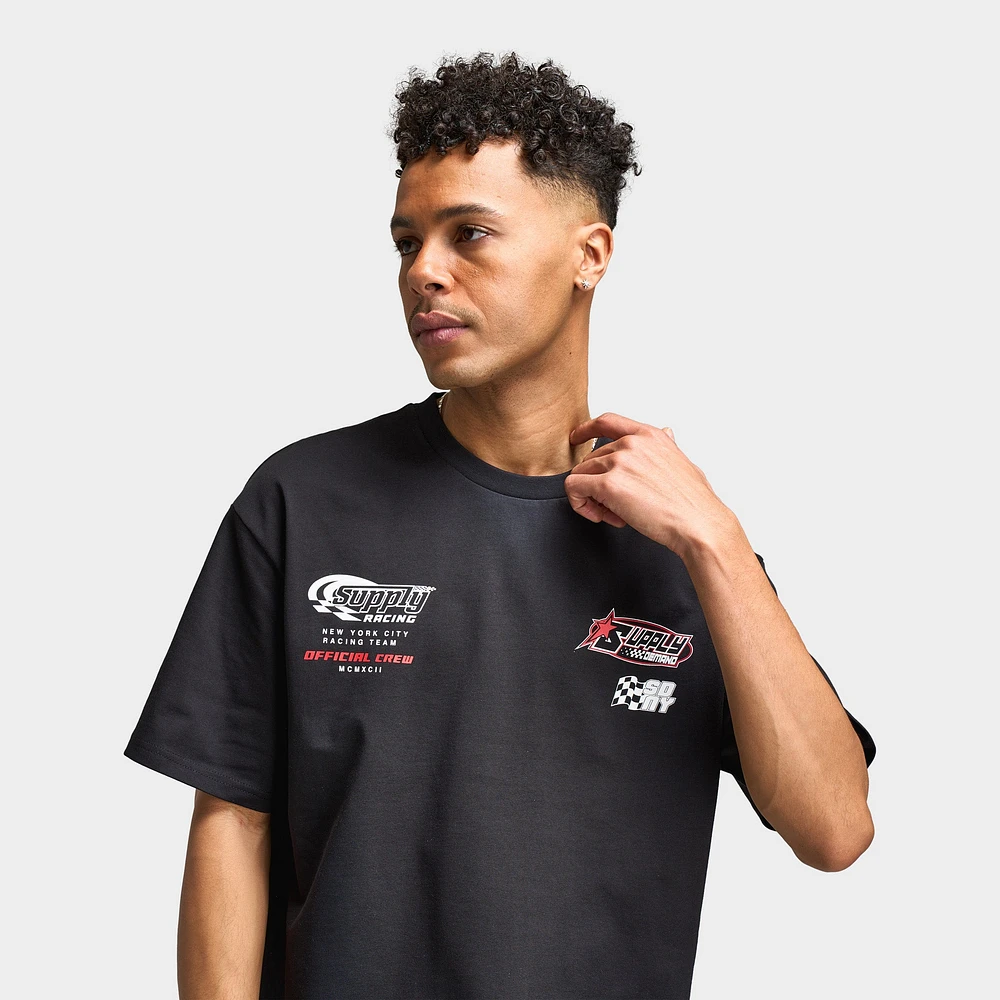 Supply & Demand Track Graphic T-Shirt / Black