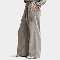 Supply & Demand Women's Bleek Wide Leg Joggers / Beige Acid Wash