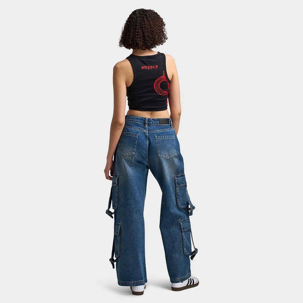 Supply & Demand Women's Snake Tank Top / Black