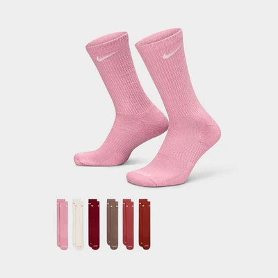 Nike Everyday Training Crew Socks-6 Pack Multi-color