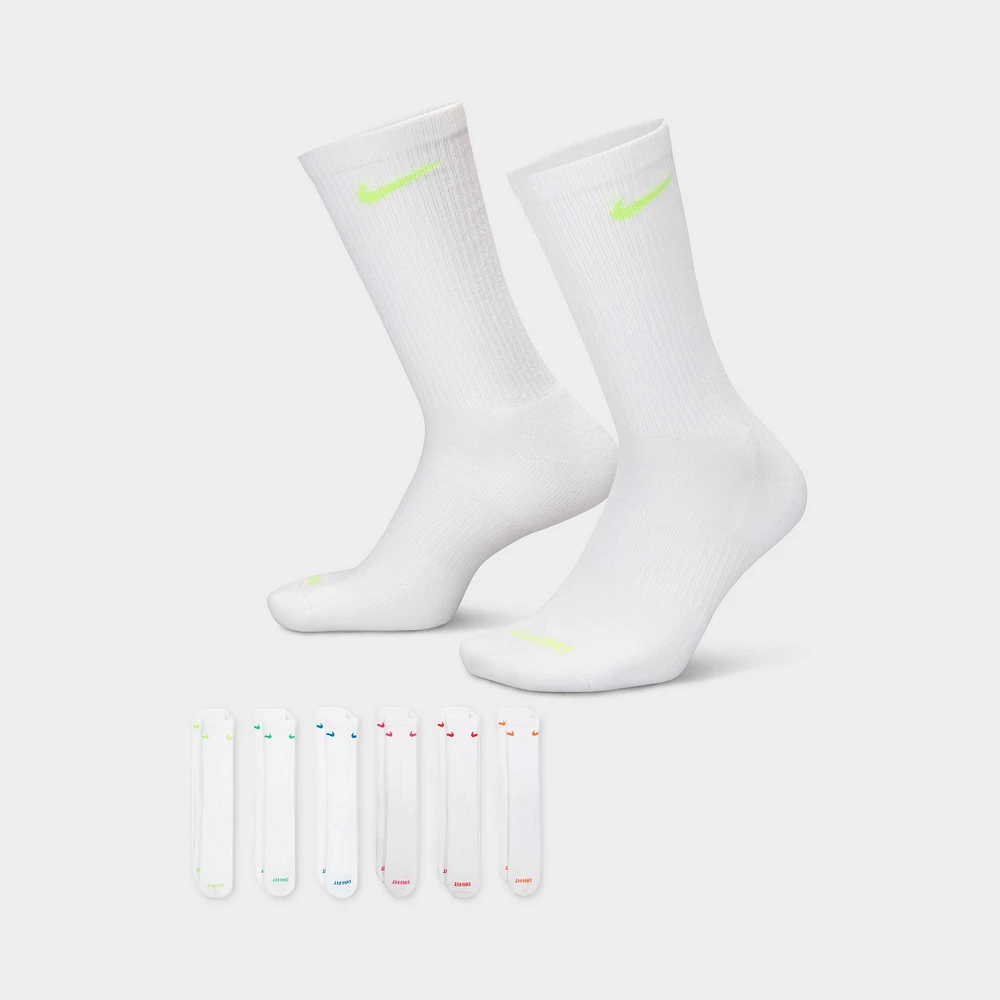Nike Everyday Plus Cushioned Training Crew Socks (6 Pack) / Multi Colour