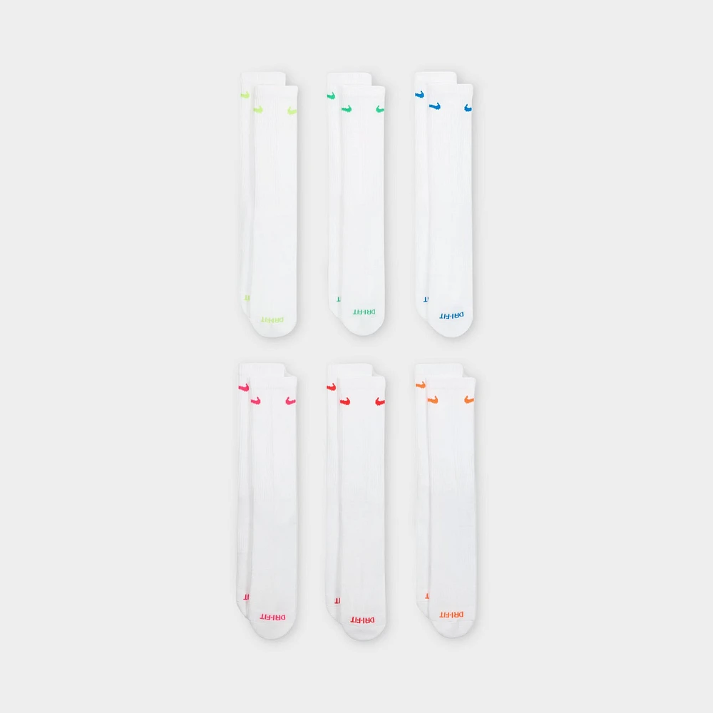 Nike Everyday Plus Cushioned Training Crew Socks (6 Pack) / Multi Colour