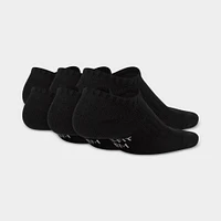 Nike Kids Cushioned No-Show Socks (6 Pack) Black / White