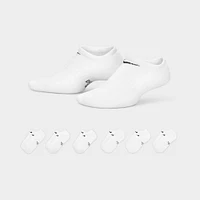 Nike Kids Cushioned No-Show Socks (6 Pack) White / Black