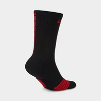 Nike Elite Crew Basketball Socks Black / University Red