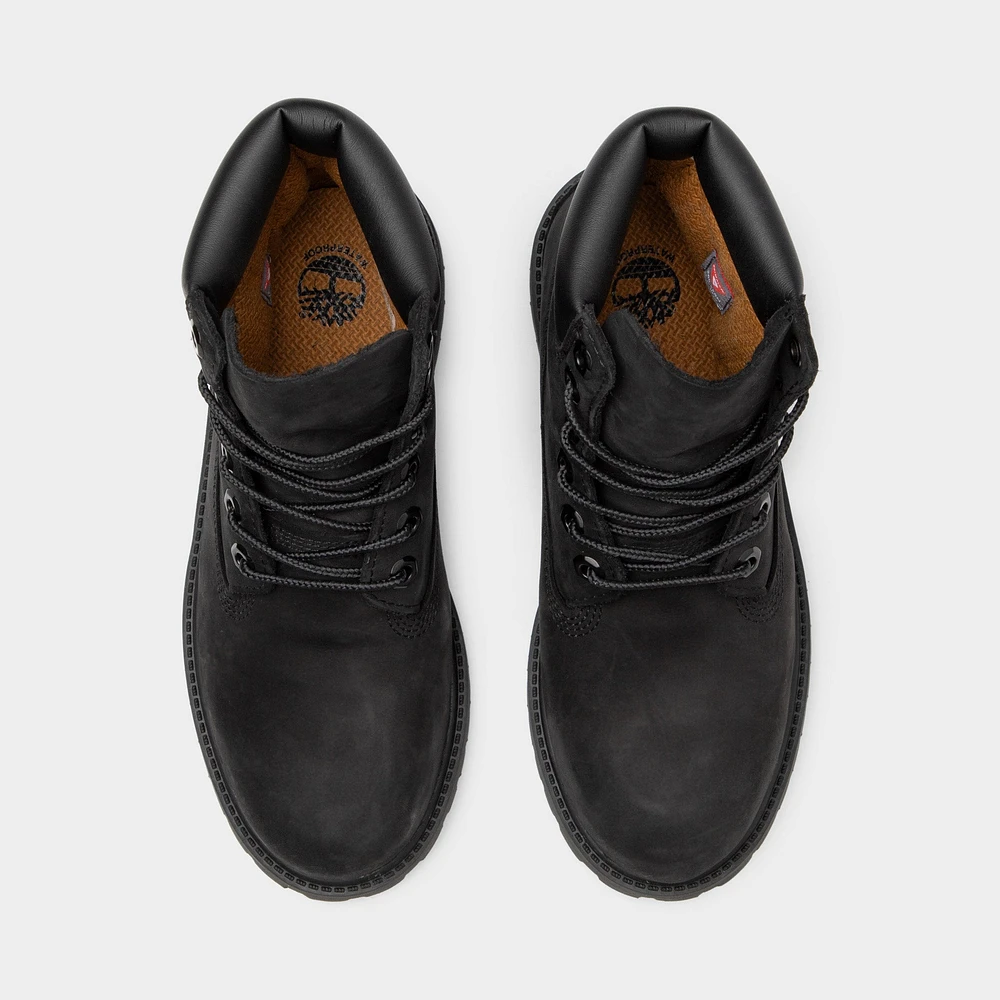 Timberland Juniors' 6-Inch Premium Waterproof Boot / Black Nubuck
