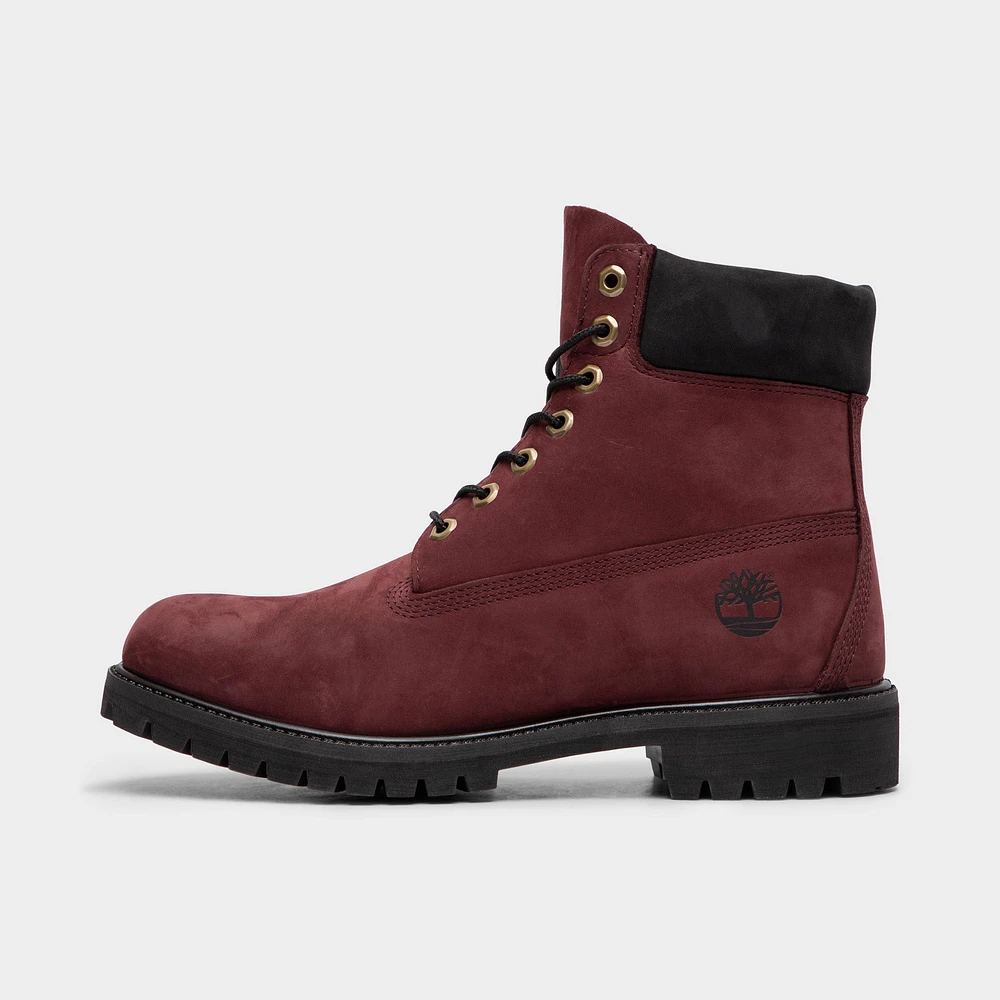 Timberland Premium 6-Inch Waterproof Boot / Burgundy Nubuck