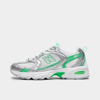 New Balance 530 Silver Metallic / Green Apple