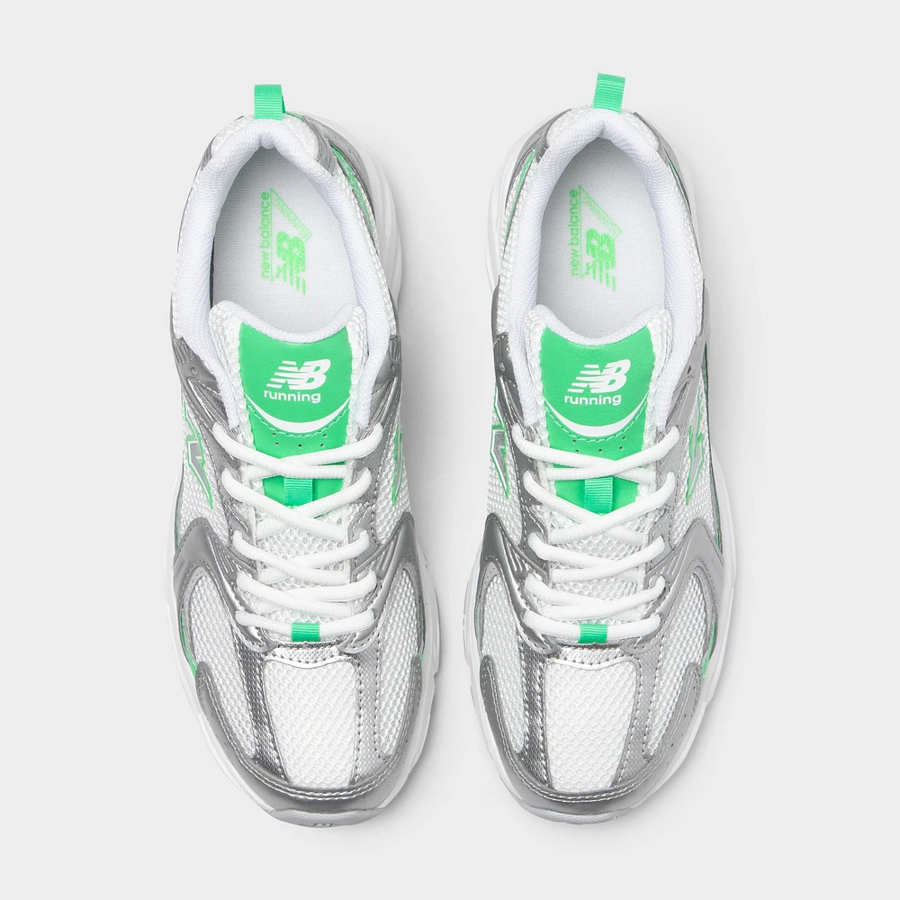 New Balance 530 Silver Metallic / Green Apple
