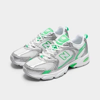 New Balance 530 Silver Metallic / Green Apple