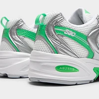 New Balance 530 Silver Metallic / Green Apple