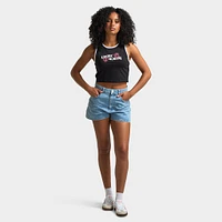 Unlike Humans Women's Mom Shorts / Light Stone Wash